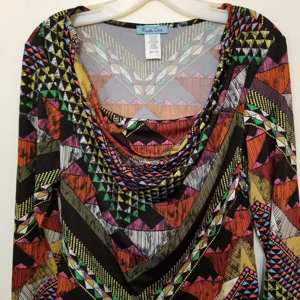 Double Click Multicolored Knit Top - Picture 3 of 4